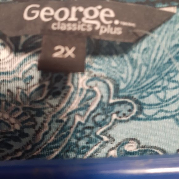 NWOT - George Classics Paisley Top - Picture 4 of 7